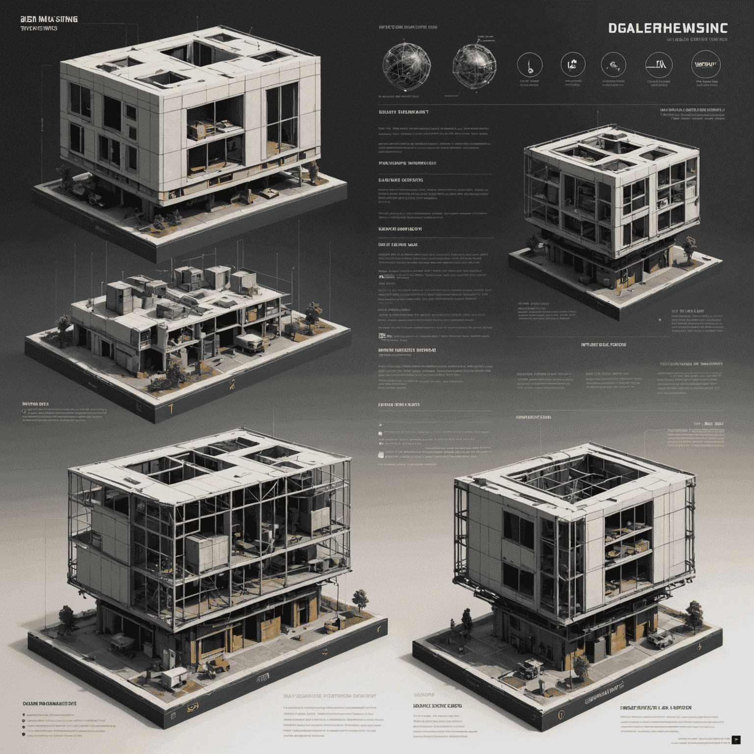 Infographic showing the 3D modeling process: concept, wireframe, texturing, lighting, and final render